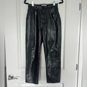 Abercrombie & Fitch Black Leather Pants